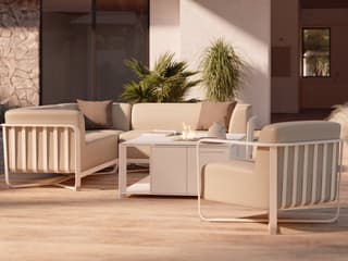 Woodard Juno Aluminum Wicker Lounge Set