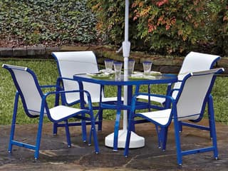 Woodard Landings Sling Aluminum Patio Dining Set