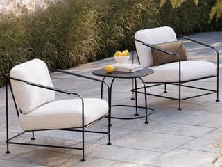 Woodard Reed Wrought Iron Cushion Lounge Set