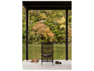 Woodard Cape Wicker Charcoal Gray Cape Outdoor Patio Lounge Chair