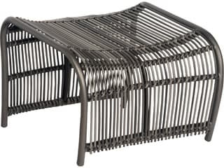 Cape Wicker Charcoal Gray Cape Outdoor Patio Ottoman