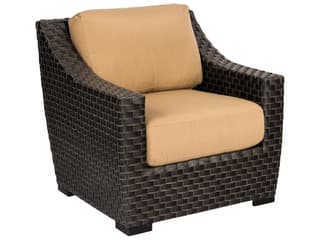 Woodard Cooper Wicker Amazon Mahogany Outdoor Lounge Chair