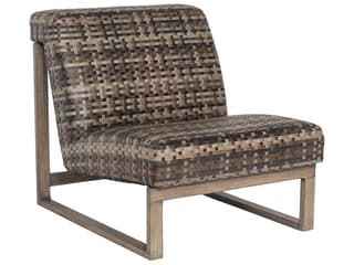 Woodard Reunion Wicker Calico Modular Outdoor Lounge Chair