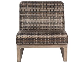 Woodard Reunion Wicker Calico Modular Outdoor Lounge Chair