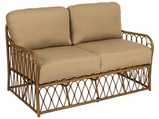 Woodard Cane Aluminum Cane Patio Loveseat