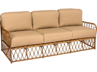 Woodard Cane Aluminum Cane Outdoor Patio Sofa