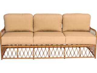 Woodard Cane Aluminum Cane Outdoor Patio Sofa
