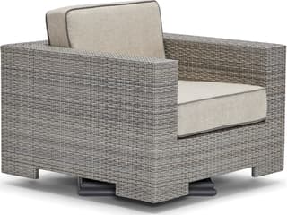 Woodard Alexa Hampton Lorenzo Wicker Swivel Outdoor Patio Lounge Chair