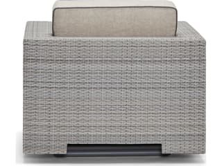 Woodard Alexa Hampton Lorenzo Wicker Swivel Outdoor Patio Lounge Chair
