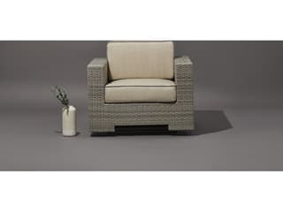 Woodard Alexa Hampton Lorenzo Wicker Swivel Outdoor Patio Lounge Chair