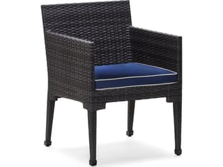 Alexa Hampton Lorenzo Wicker Outdoor Dining Arm Chair