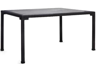 Alexa Hampton Lorenzo Wicker Square Patio Dining Table