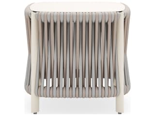 Woodard Eve Aluminum Square End Table