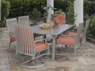 Woodard Seal Cove Aluminum Outdoor Patio Dining Set