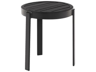 Woodard Tri-slat Aluminum Round Outdoor Patio End Table