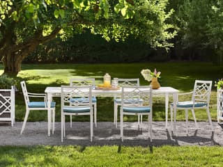 Woodard Alexa Hampton Tuoro Aluminum Outdoor Dining Set