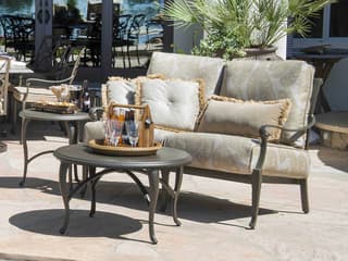 Woodard Wiltshire Cast Aluminum Cushion Outdoor Patio Lounge Set