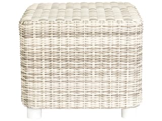 Whitecraft Sonoma Wicker Square Outdoor Patio End Table