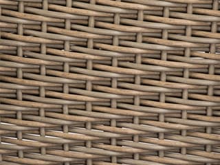 Woodard Whitecraft Augusta Wicker Aged Teak Modular Outdoor Lounge Chair