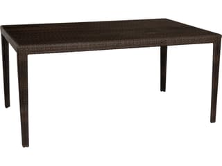 Whitecraft All Weather Wicker Miami Rectangular Outdoor Dining Table
