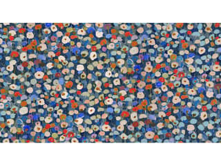 Portofino Blue Petite Floral Wallpaper