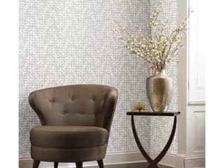Ronald Redding Traveler White Dynastic Lattice Wallpaper