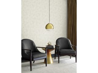 York Wallcoverings Antonina Vella Dazzling Dimensions Volume II Cream Gingko Toss Wallpaper