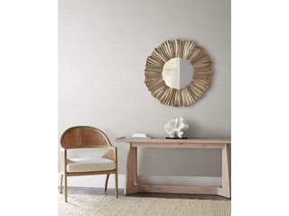 Natural Digest White Tasar Silk Wallpaper