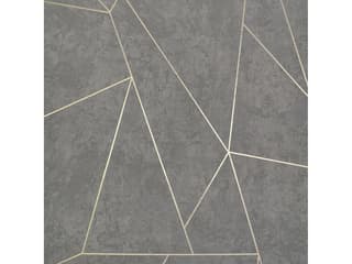 Antonina Vella Modern Metals Dark Grey Gold Nazca Wallpaper