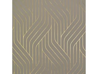 Antonina Vella Modern Metals Khaki Gold Ebb Flow Wallpaper