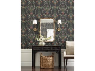 York Wallcoverings Rifle Paper Co. Second Edition Black Luxembourg Wallpaper