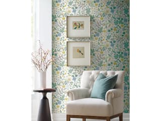 Rifle Paper Co. Second Edition White Green Strawberry Fields Wallpaper