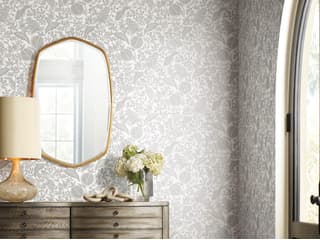 Rifle Paper Co. Second Edition White Black Pomegranate Wallpaper