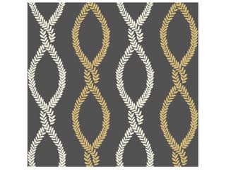 Antonina Vella Black Trellis Wallpaper