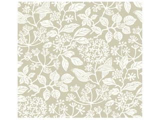 Antonina Vella Taupe Botanical Wallpaper