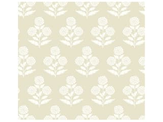 Antonina Vella Beige Marigolds Wallpaper
