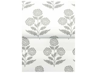 York Wallcoverings Antonina Vella Grey Marigolds Wallpaper