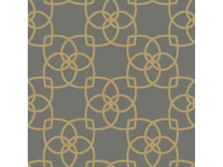 Antonina Vella Dazzling Dimensions Volume II Grey Gold Metallic Serendipity Wallpaper