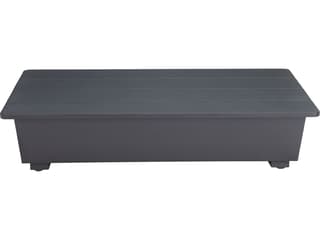 Zuo Outdoor Tien Black Aluminum Rectangular Coffee Table