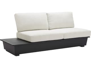 Tien Beige Aluminum Cushion Loveseat