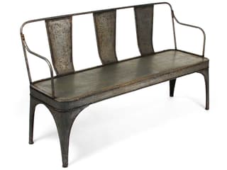Zentique Adrienne Iron Accent Bench - Thumbnail 4