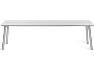 Run By Sam Hecht And Kim Colin Aluminum Anodized Silver Accent Bench