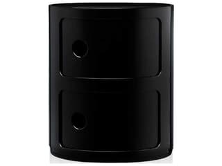 Componibili Black File Cabinet