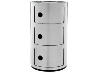 Componibili Chrome File Cabinet
