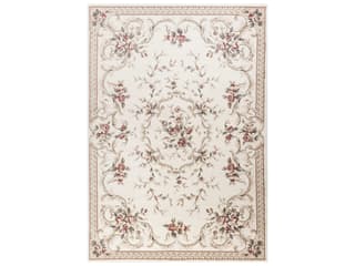 Avalon Aubusson Area Rug Ivory Polypropylene Traditional