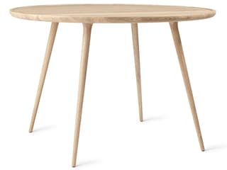 Round Wood Matt Lacquered Dining Table