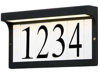 Address Collection LED Outdoor Address Light Frame in Black