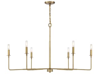 Savoy House Salerno 6-Light Warm Brass Chandelier