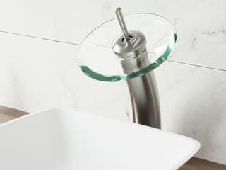 Vigo Waterfall Brushed Nickel 1-Handle Bathroom Faucet