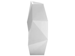 Faz Tall Planter in White Matte Polyethylene by Ramon Esteve